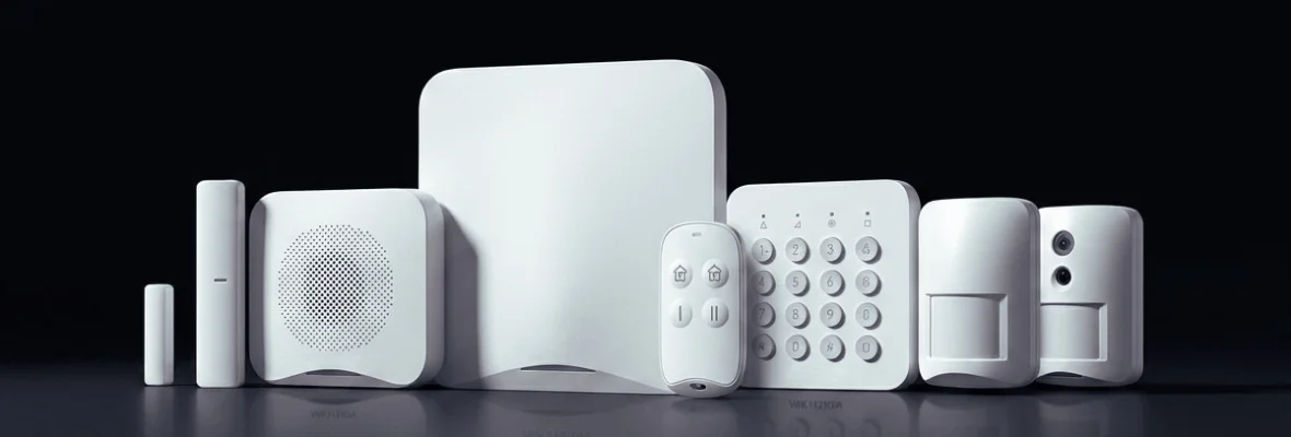 Kit de alarma inalámbrico: panel, teclado, control remoto, sirena y sensores